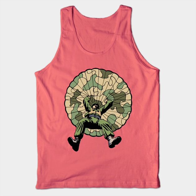 G.I. Joe Parachute Pack (Color) Tank Top by Recondo76